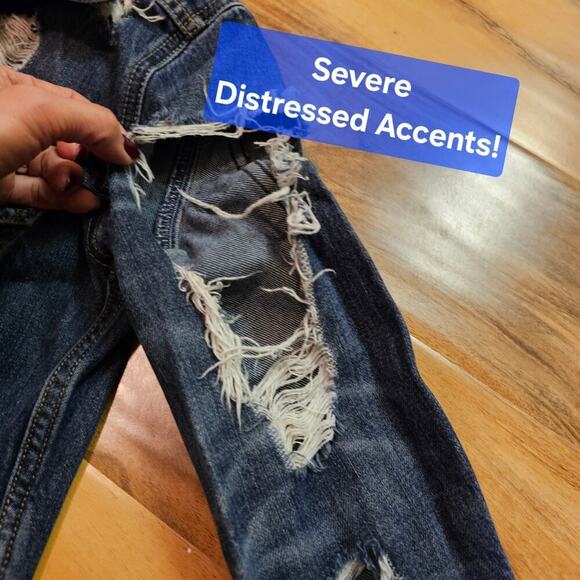 Denim and Supply Ralph Lauren Vintage Truckers XS jean Jacket. Heavy distressed - Picture 7 of 16